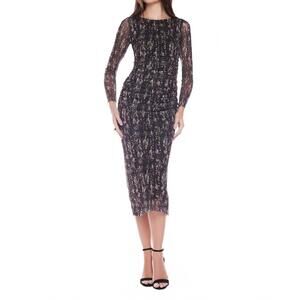 NEW VIERECK women's lantern mesh dress in noble